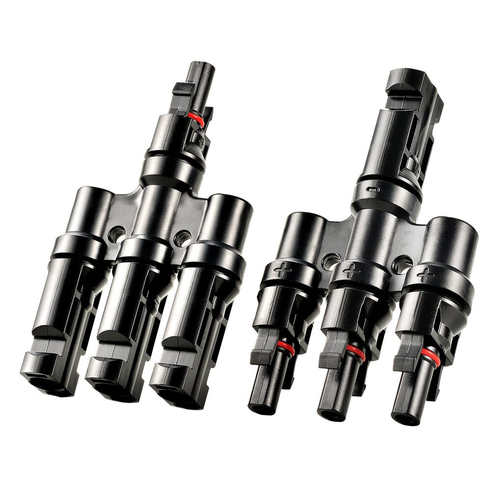 Rich Solar Y Branch Parallel Connectors 3-to-1 3-to-1 Weatherproof Parallel Connectors for Solar Panels