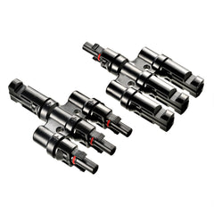 Rich Solar Y Branch Parallel Connectors 3-to-1 3-to-1 Weatherproof Parallel Connectors for Solar Panels