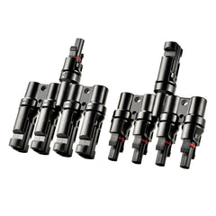 Rich Solar Y Branch Parallel Connectors 4-to-1 4-to-1 Weatherproof Parallel Connectors for Solar Panels