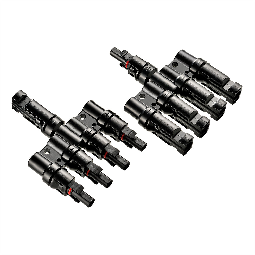 Rich Solar Y Branch Parallel Connectors 4-to-1 4-to-1 Weatherproof Parallel Connectors for Solar Panels