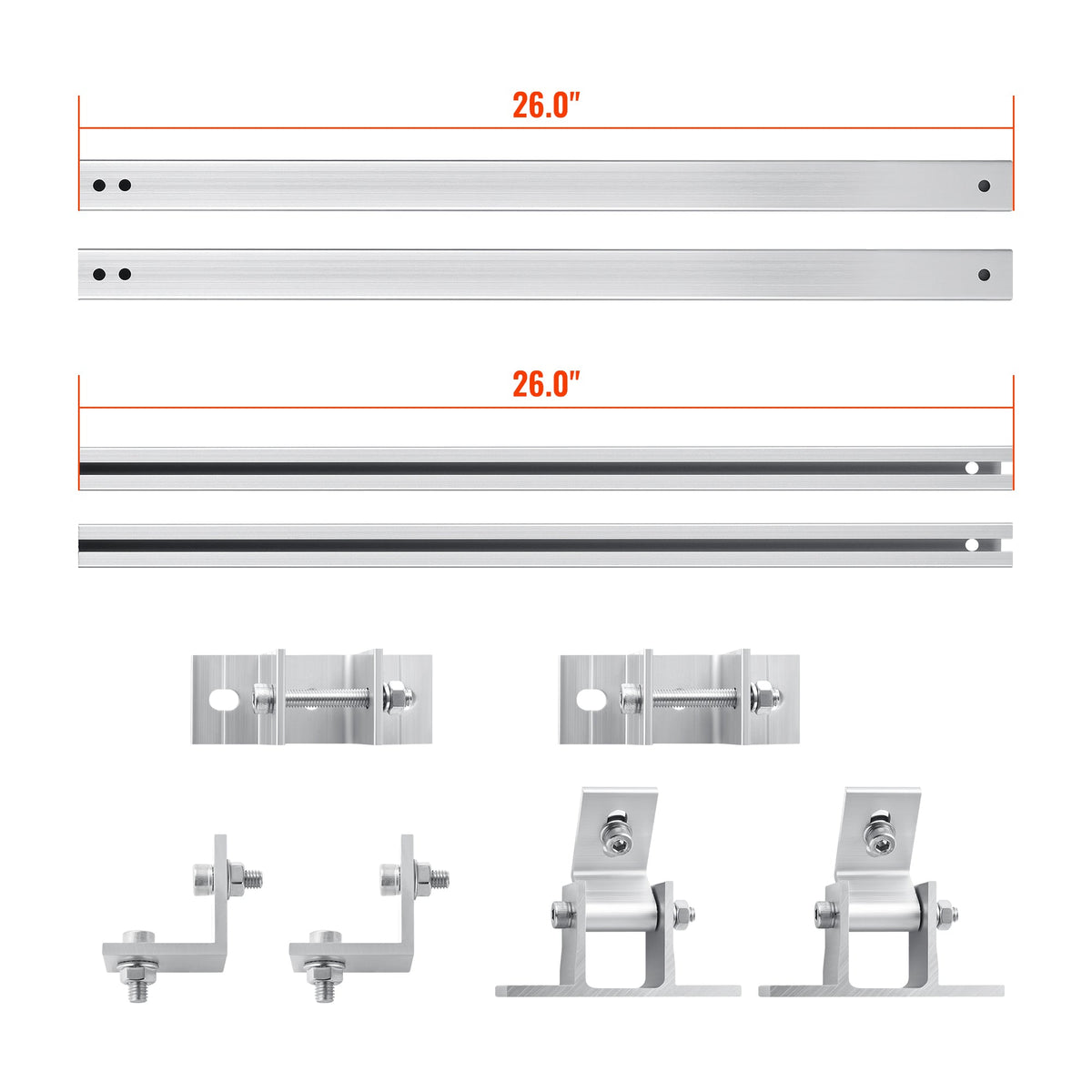 Rich Solar Tilt Mount Adjustable Tilt Mount for Roofs and Flat Surfaces