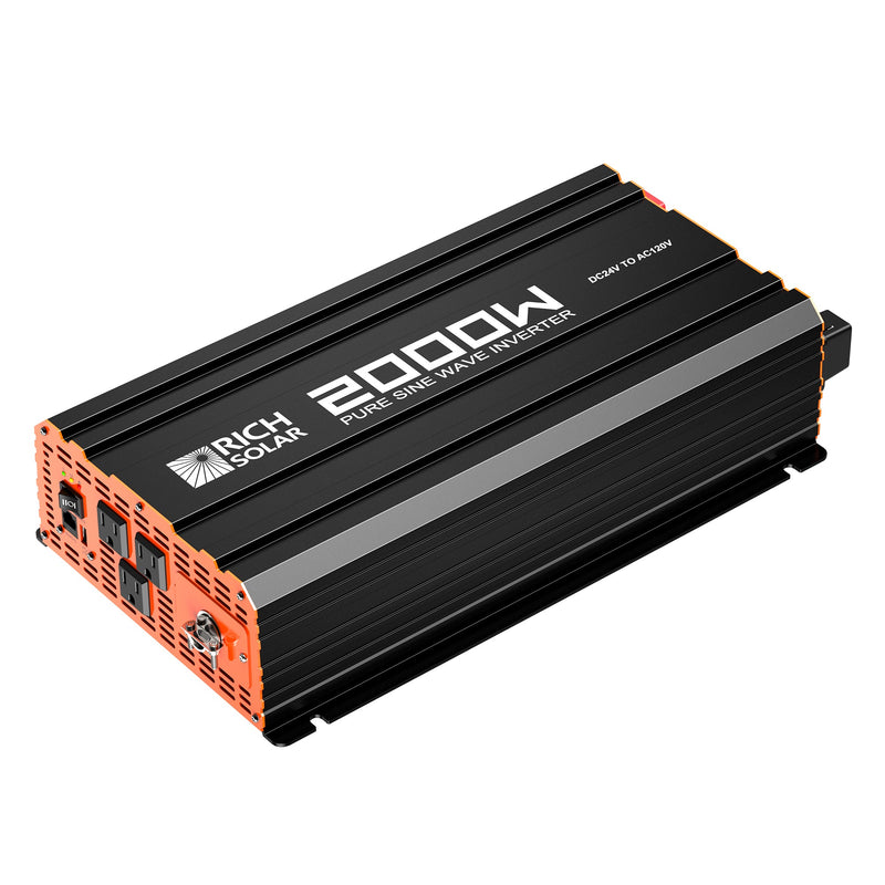 Rich Solar NOVA PURE MAX 2K 2000 Watt (2kW) 24 Volt Industrial Pure Sine Wave Inverter