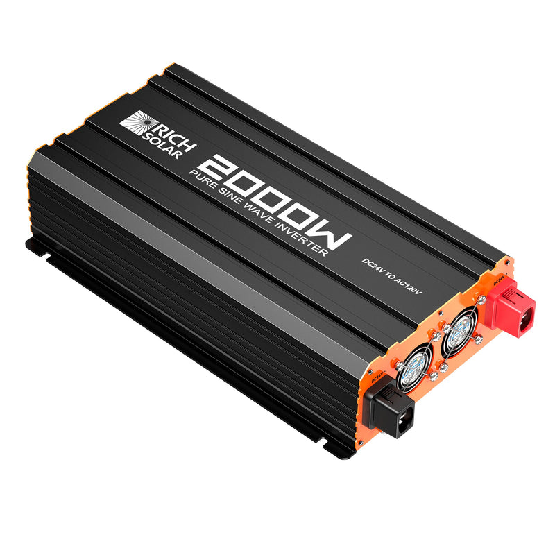 Rich Solar NOVA PURE MAX 2K 2000 Watt (2kW) 24 Volt Industrial Pure Sine Wave Inverter