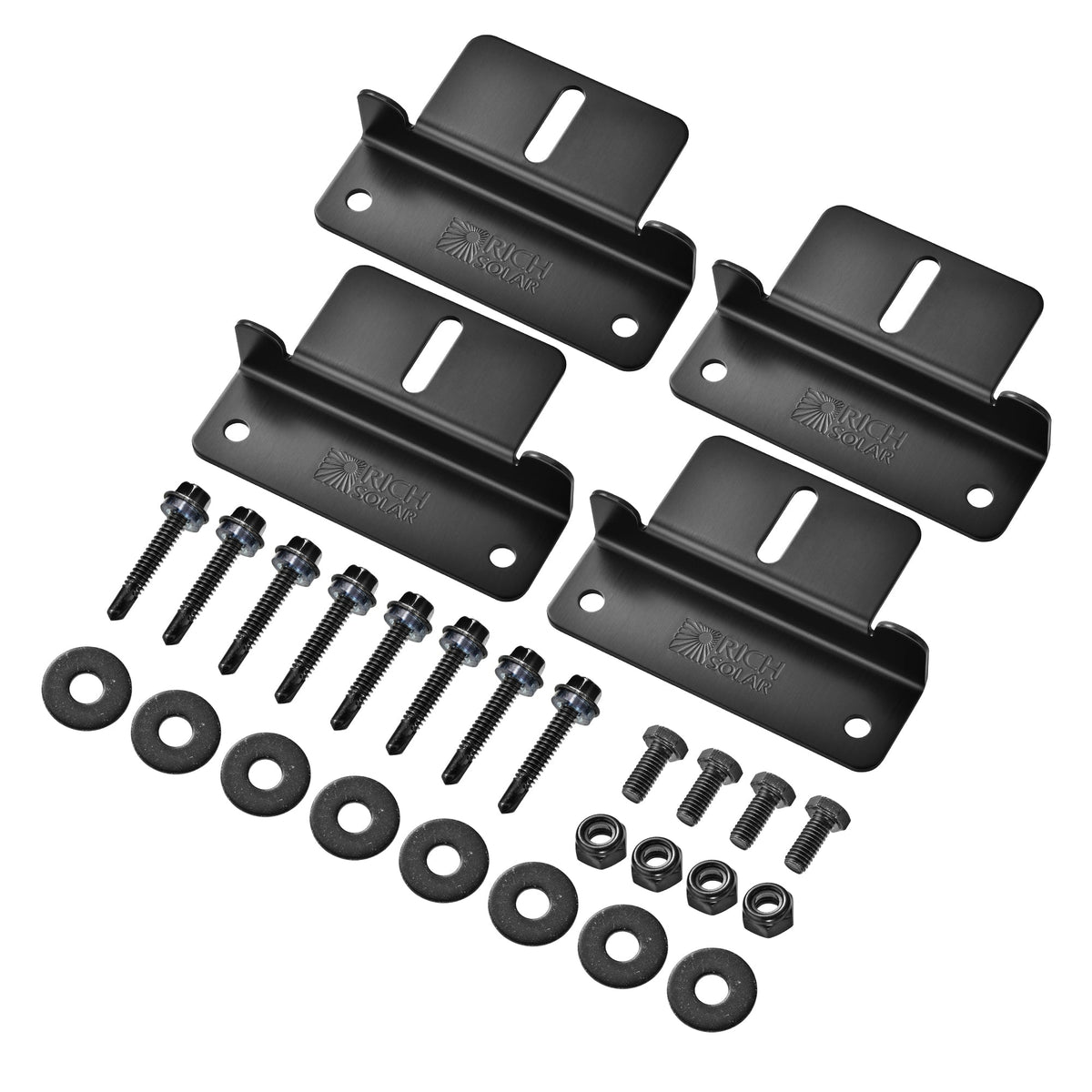 Rich Solar Z-Brackets Mounting Hardware Z-Brackets with Screws