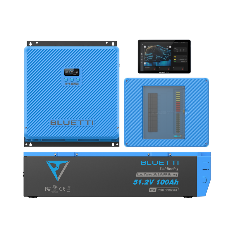 BLUETTI RV5 5kWh RV kit with B4810 battery Epanel and Epad