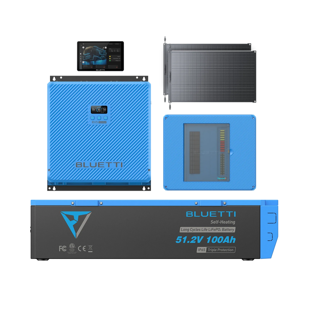 BLUETTI RV5 5kWh RV kit with one 200W solar panel