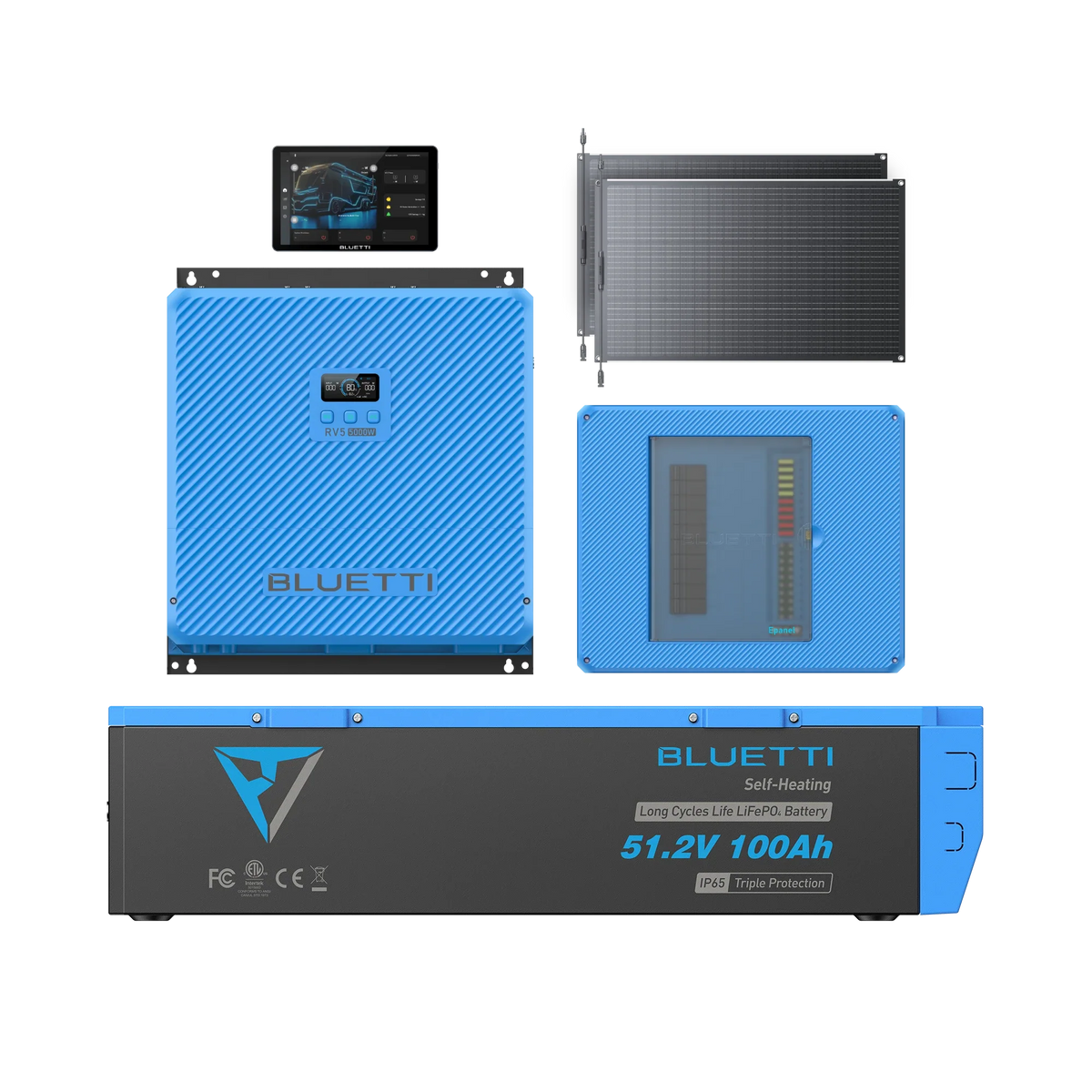 BLUETTI RV5 5kWh RV kit with one 200W solar panel