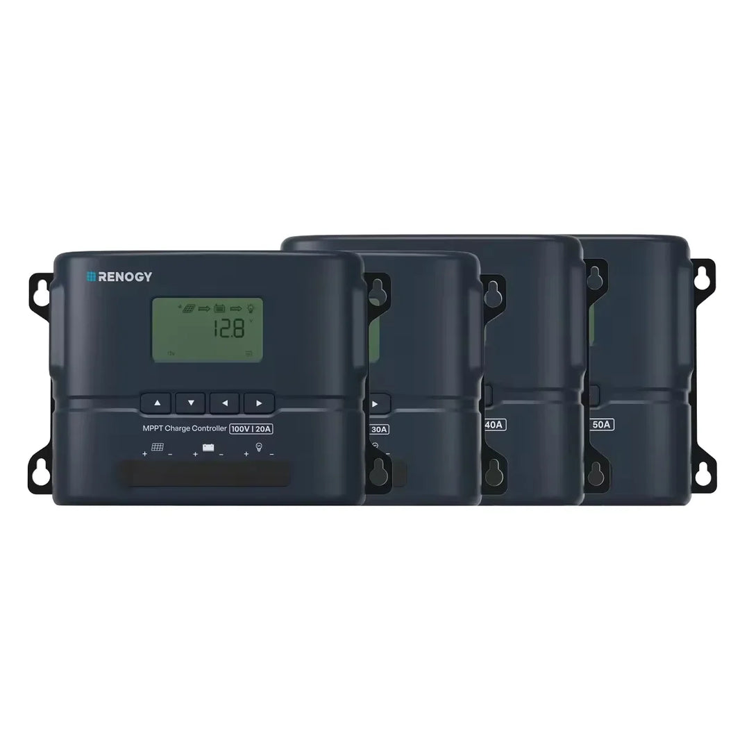 Renogy Rover 2 compact MPPT charge controller, front view