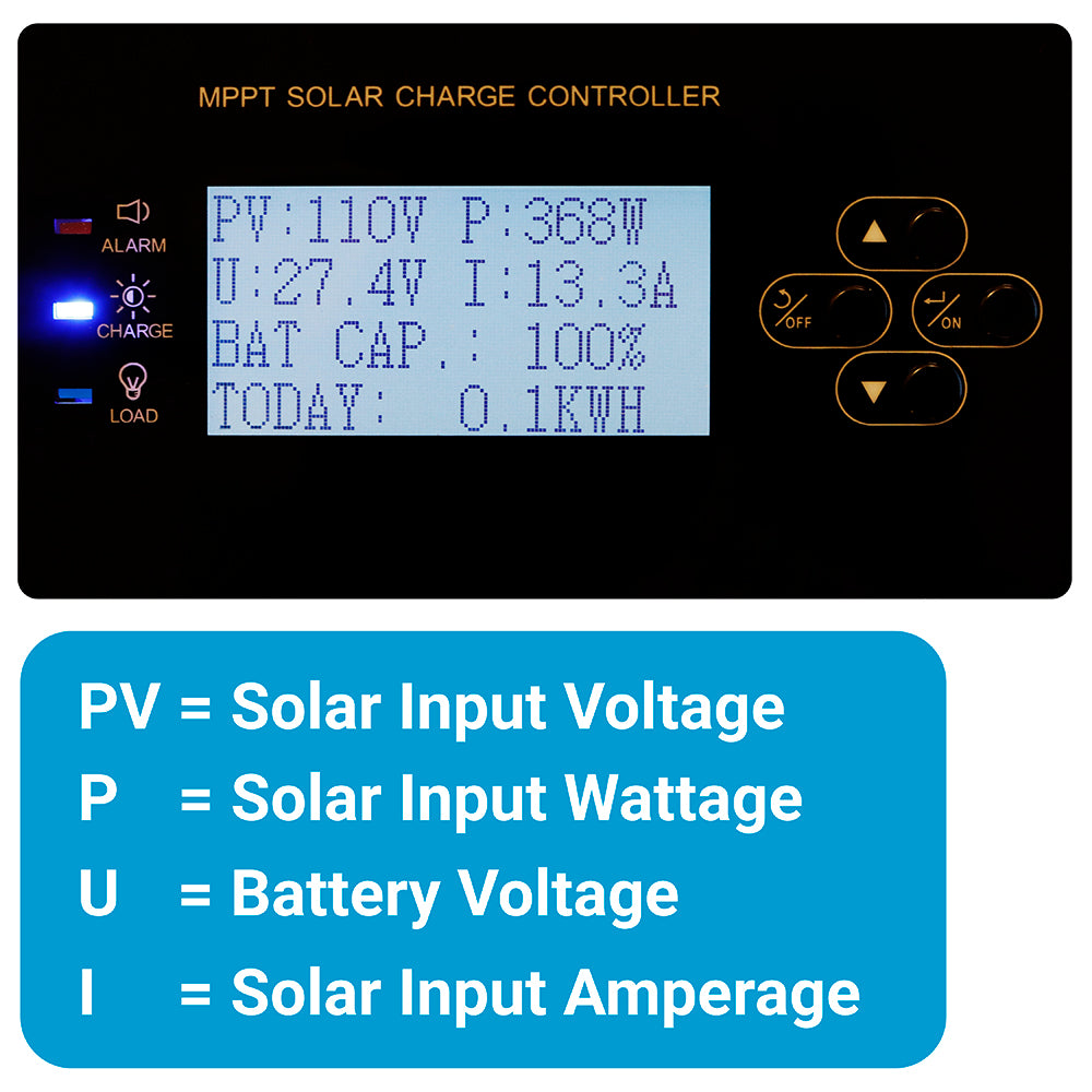 AIMS Power 80A MPPT Solar Charge Controller - view 2