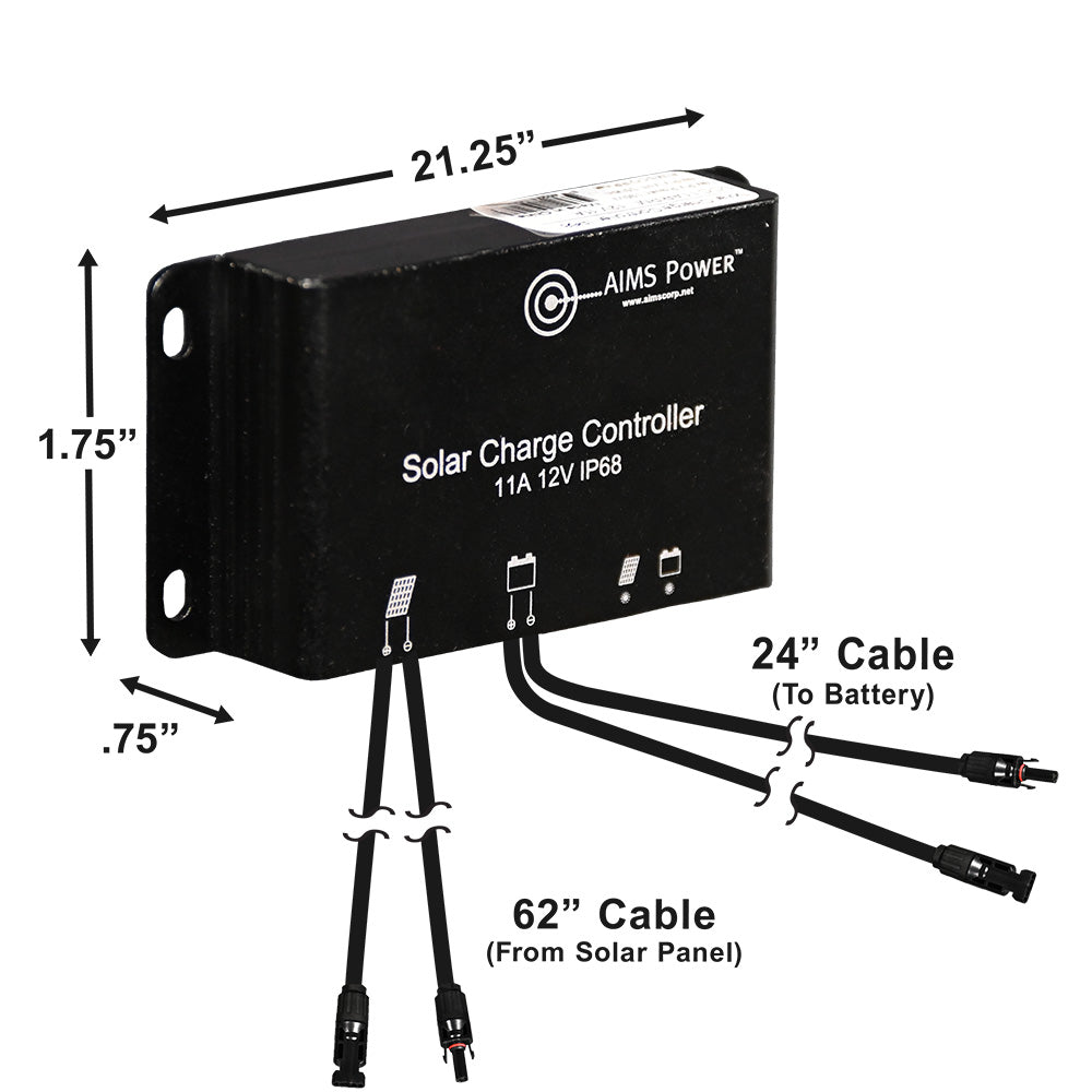 AIMS Power Lynx Kit: 100W Slim Solar, 1000W Inverter, 1.28kWh Battery - view 4