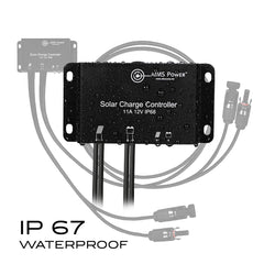AIMS Power 11A PWM Solar Charge Controller, Waterproof, Prewired - view 4