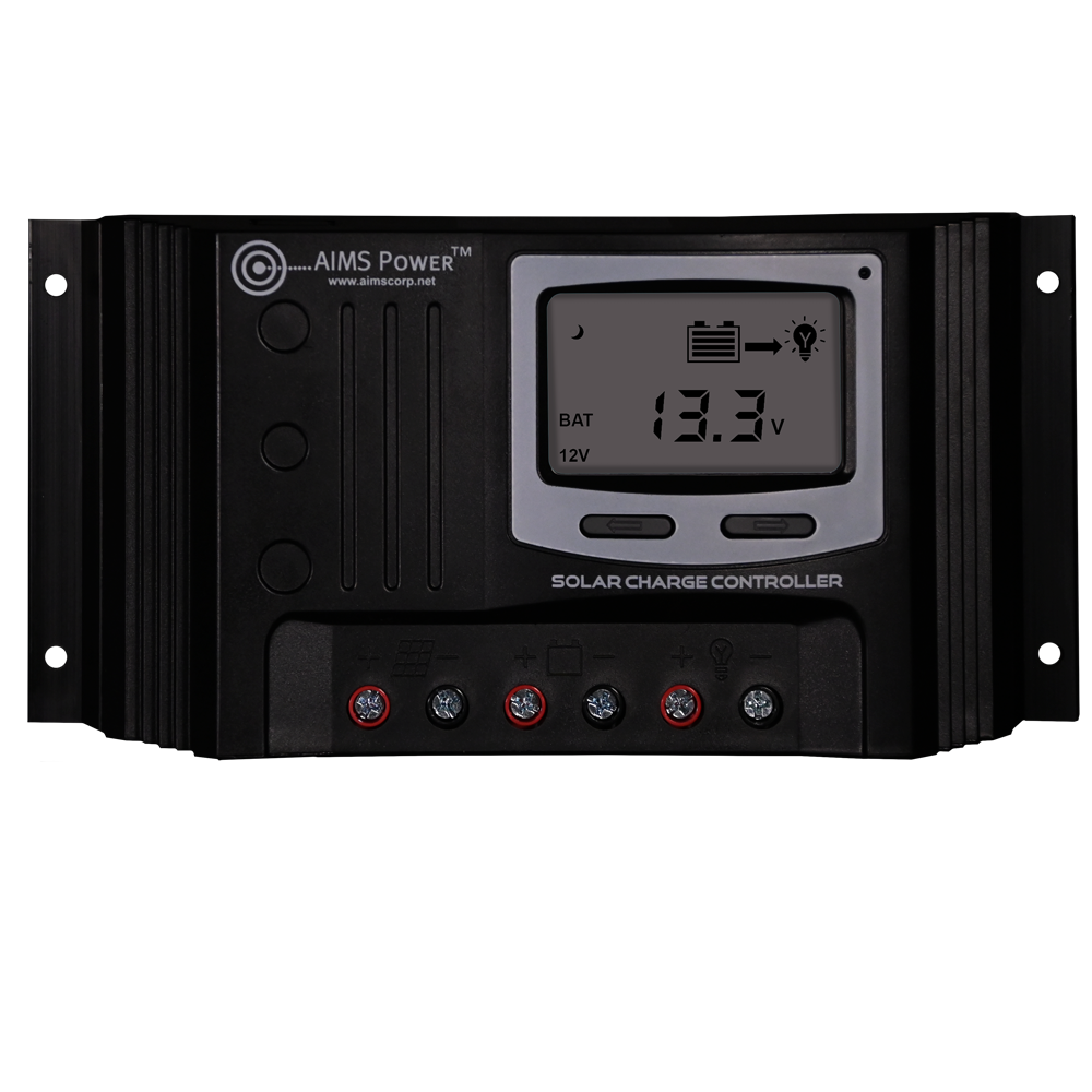 AIMS Power 30A PWM Solar Charge Controller 12/24V