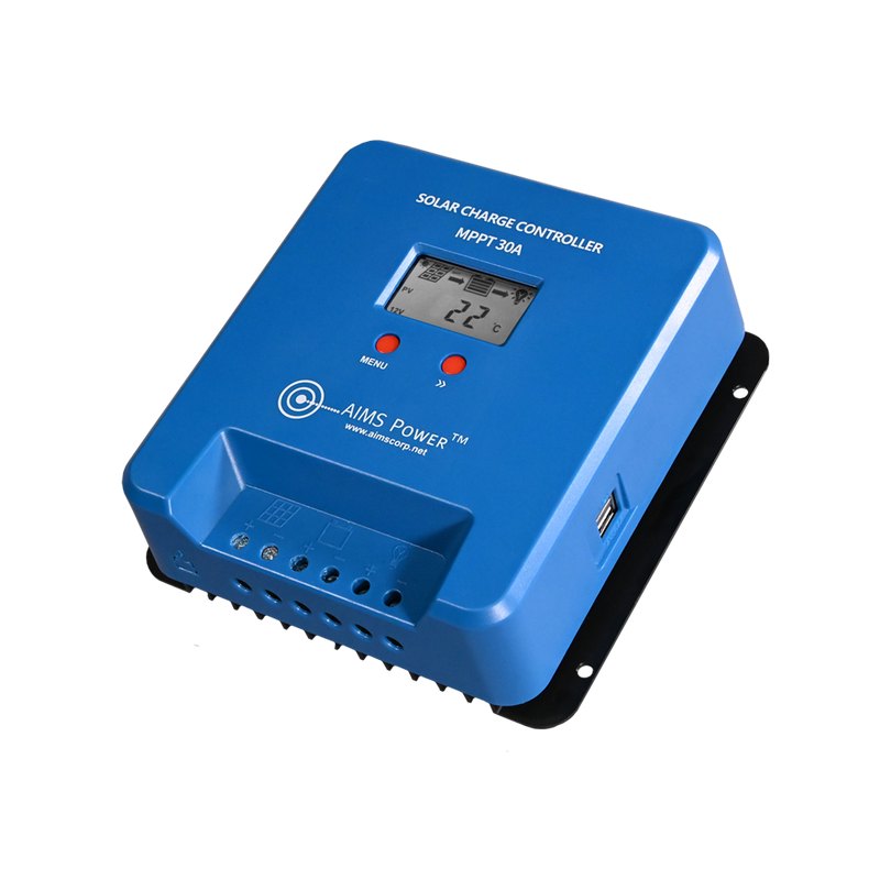 AIMS Power 30A MPPT Solar Charge Controller with LCD and USB - view 4