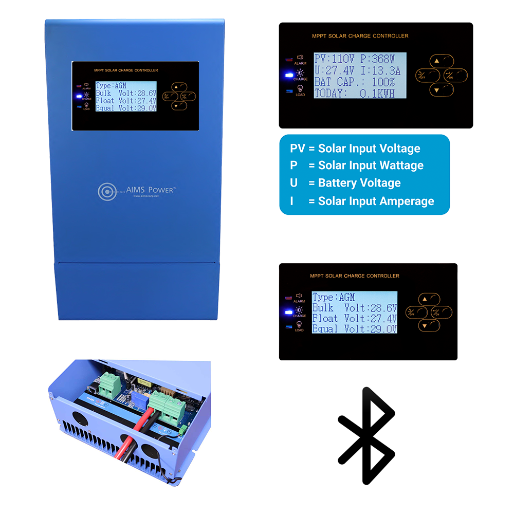 AIMS Power 60A MPPT Solar Charge Controller - view 2