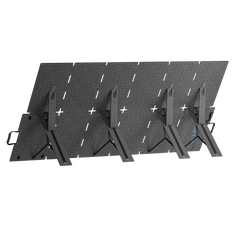 Two BLUETTI SORA 500 foldable 500W solar panels unfolded