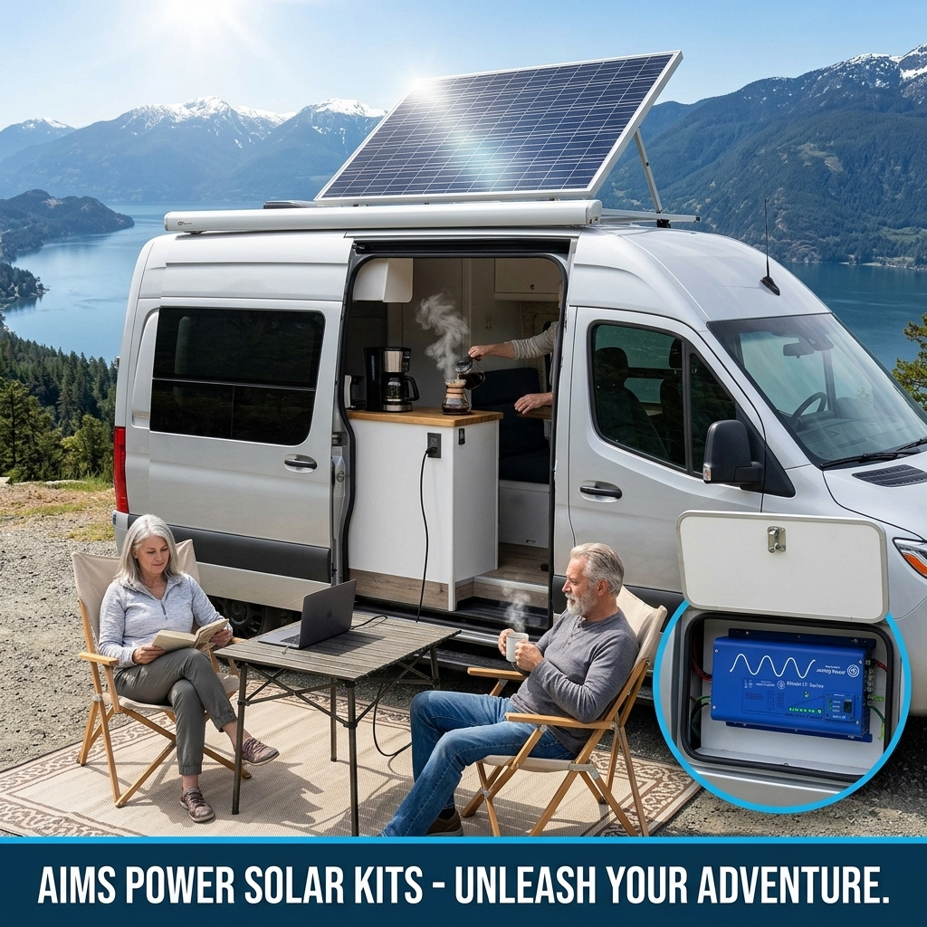 AIMS Power Badger Kit: 120W Solar, 2000W Inverter, 2.88kWh Battery - view 23