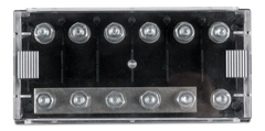 Six-way fuse holder for Mega-fuse with busbar (250A)