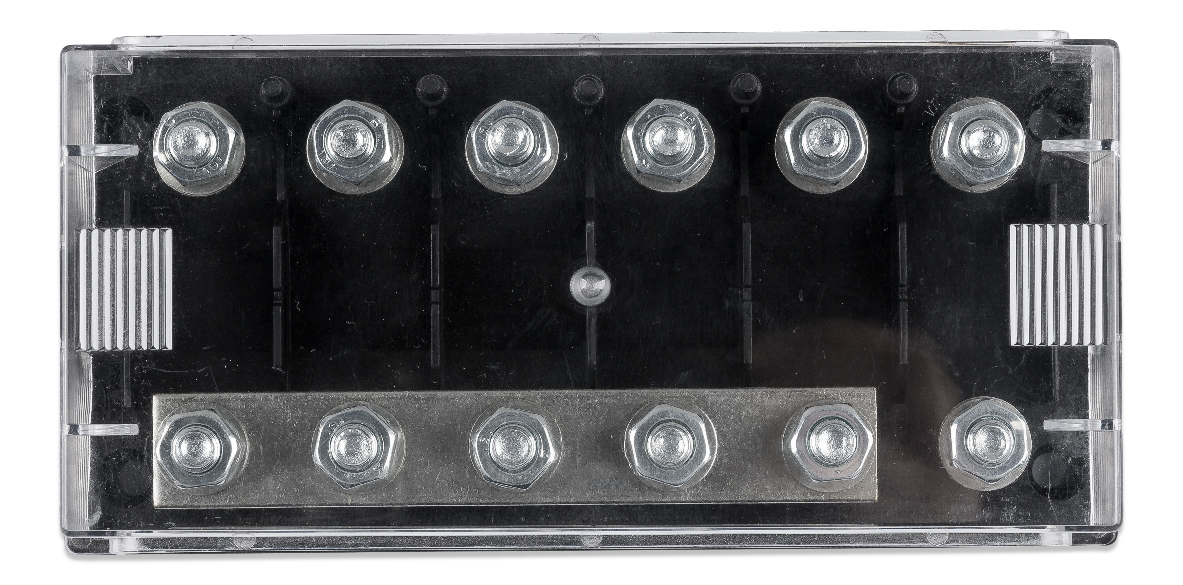 Six-way fuse holder for Mega-fuse with busbar (250A)