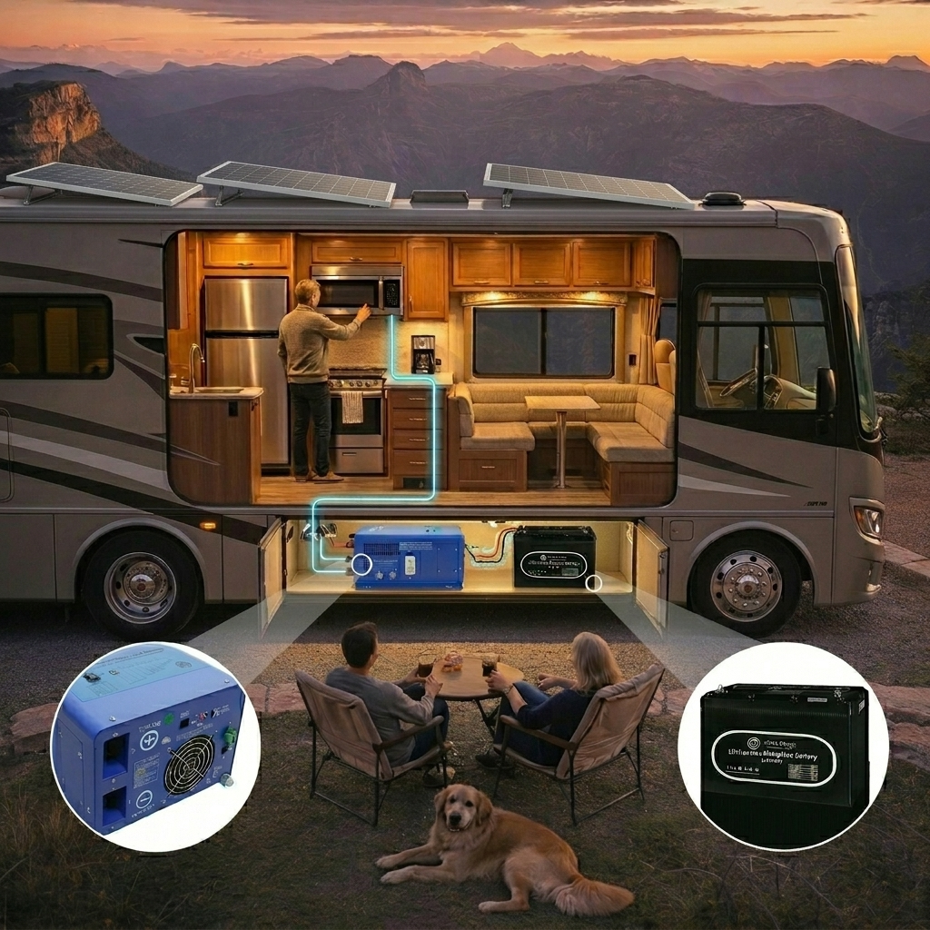 AIMS Power Bighorn Kit: 200W Solar, 2000W Inverter, 5.12kWh Battery - view 23