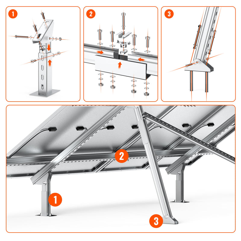 Rich Solar Solar Ground Mount Fit MEGA 100/100 SLIM/MEGA 150