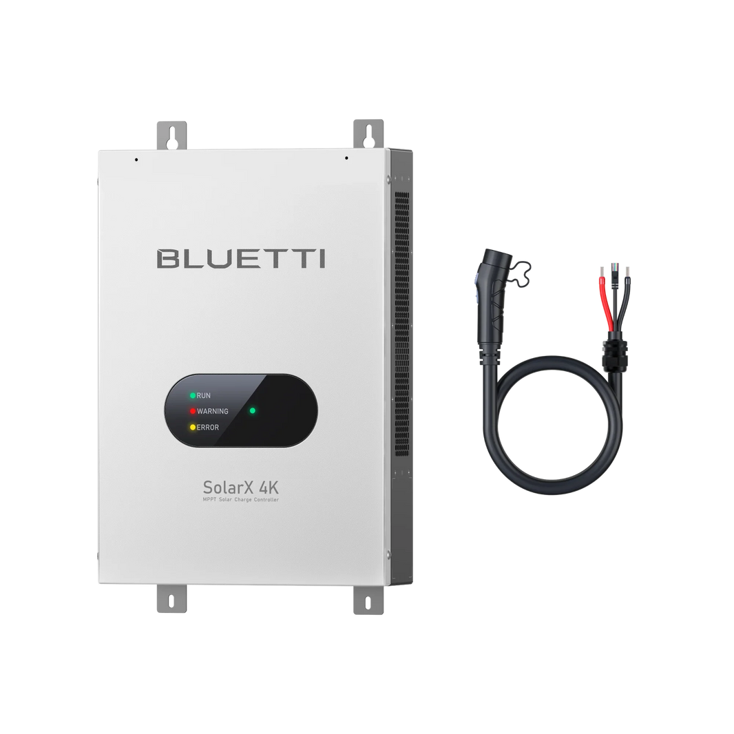 BLUETTI SolarX 4K solar regulator with P090D adapter cable