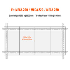 Rich Solar Solar Ground Mount Fit MEGA 200/MEGA 220/MEGA 250
