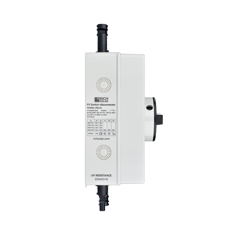 Rich Solar Solar PV DC Quick Disconnect Switch Solar Array DC Quick Disconnect Switch