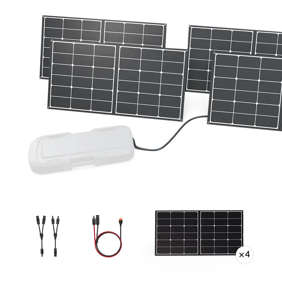 Zero Breeze 100W portable solar panel kit for Mark 3 battery view 2