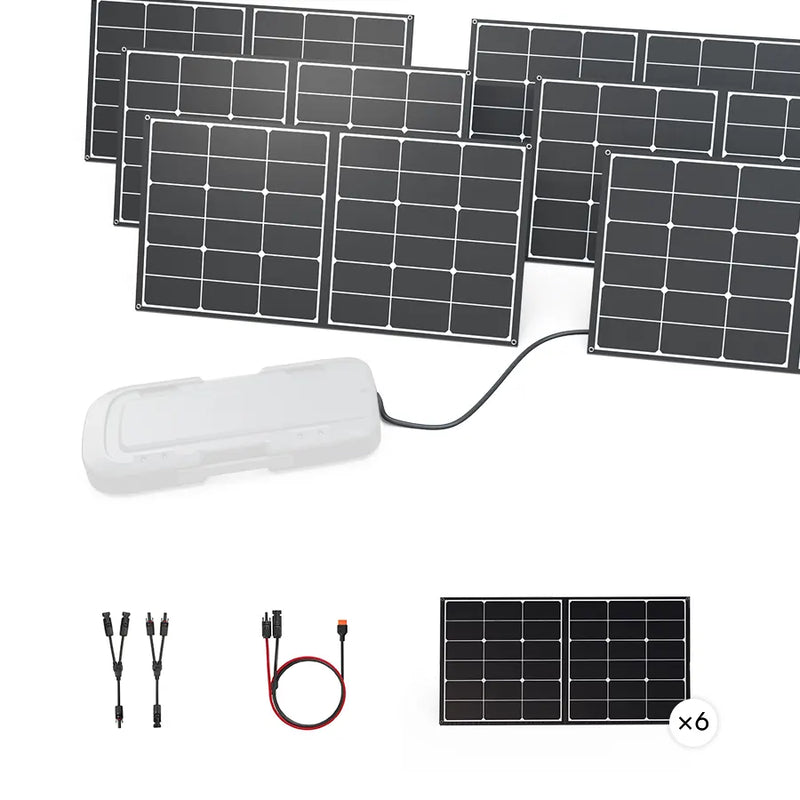 Zero Breeze 100W portable solar panel kit for Mark 3 battery view 3
