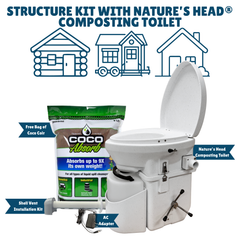 Nature's Head Structure Kit: Composting Toilet for Cabins & Tiny Homes