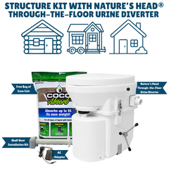 Nature's Head Structure Kit with Through-the-Floor Urine Diverter Toilet