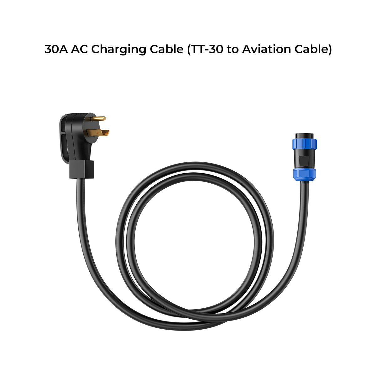 BLUETTI 30A AC charging cable NEMA TT-30 to aviation plug