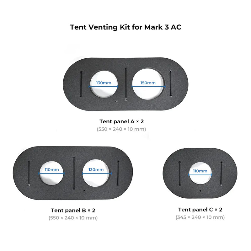 Zero Breeze portable AC tent venting kit for camping view 5
