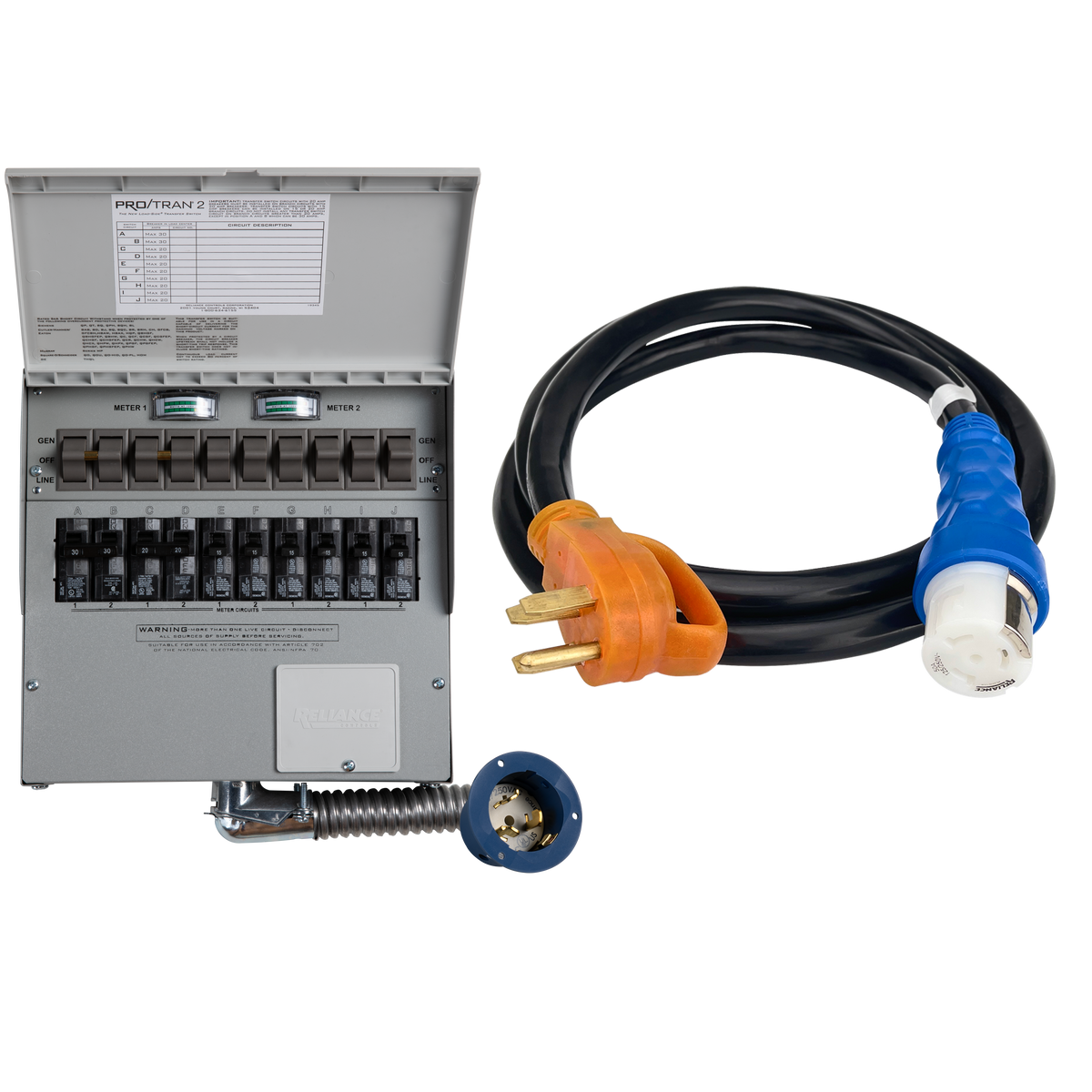 Anker SOLIX 10-circuit 50A manual transfer switch