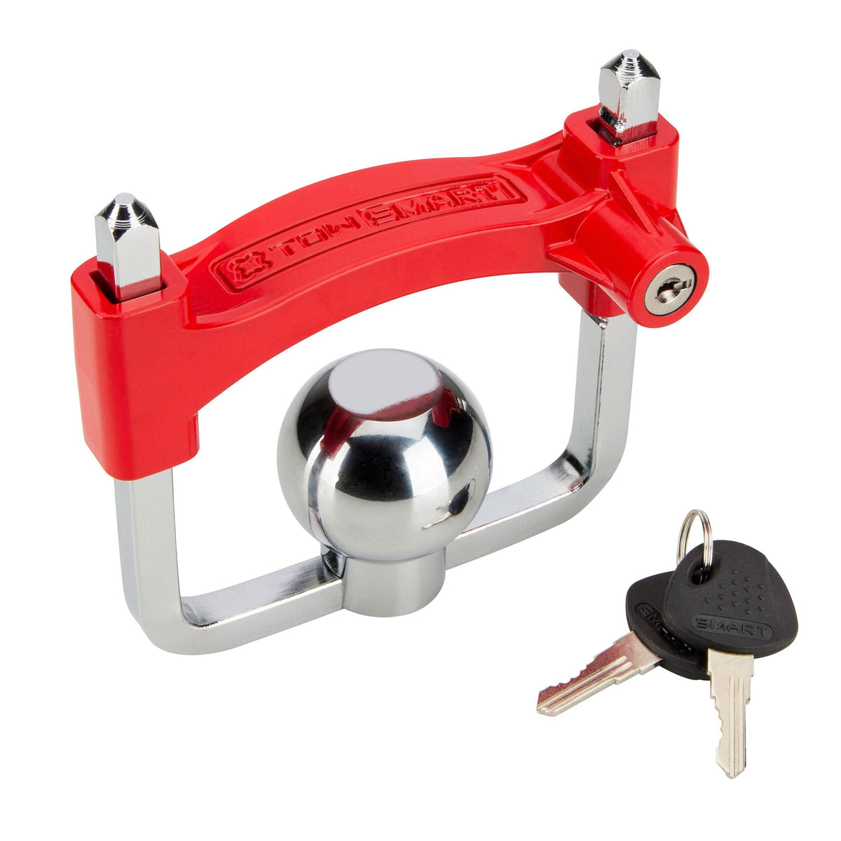 TowSmart chrome coupler lock
