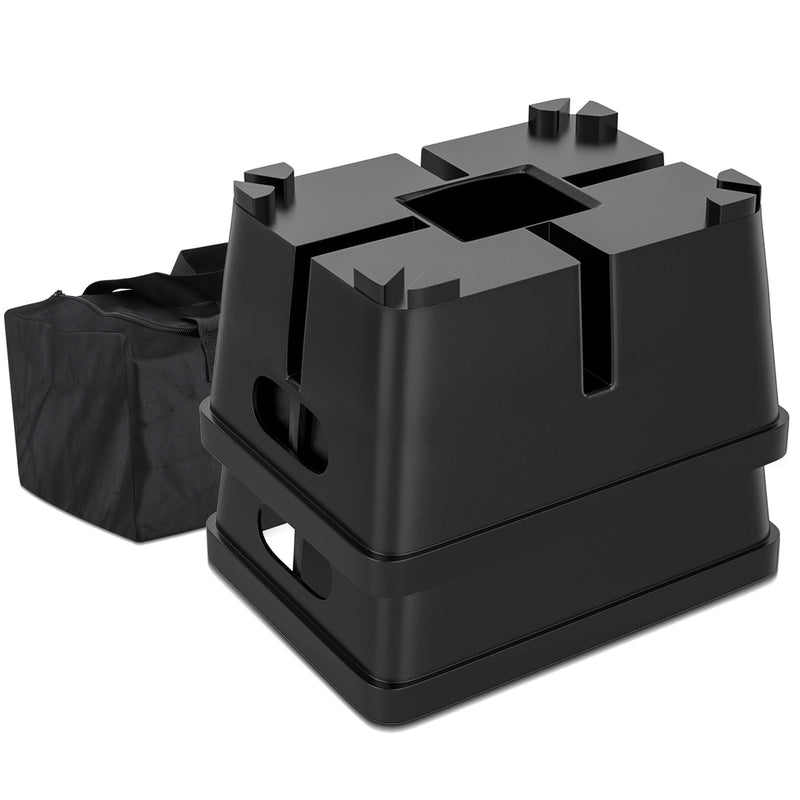 Trailer jack stabilizer blocks 2-pack