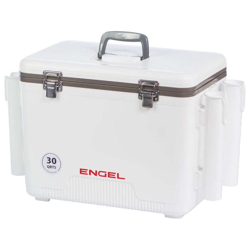Engel UC30-RH 30 Qt Dry Box Cooler with Rod Holders