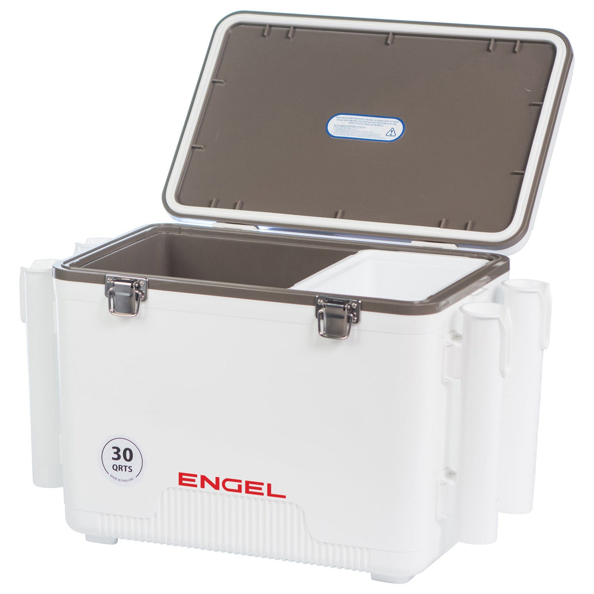 Engel UC30-RH 30 Qt Dry Box Cooler with Rod Holders