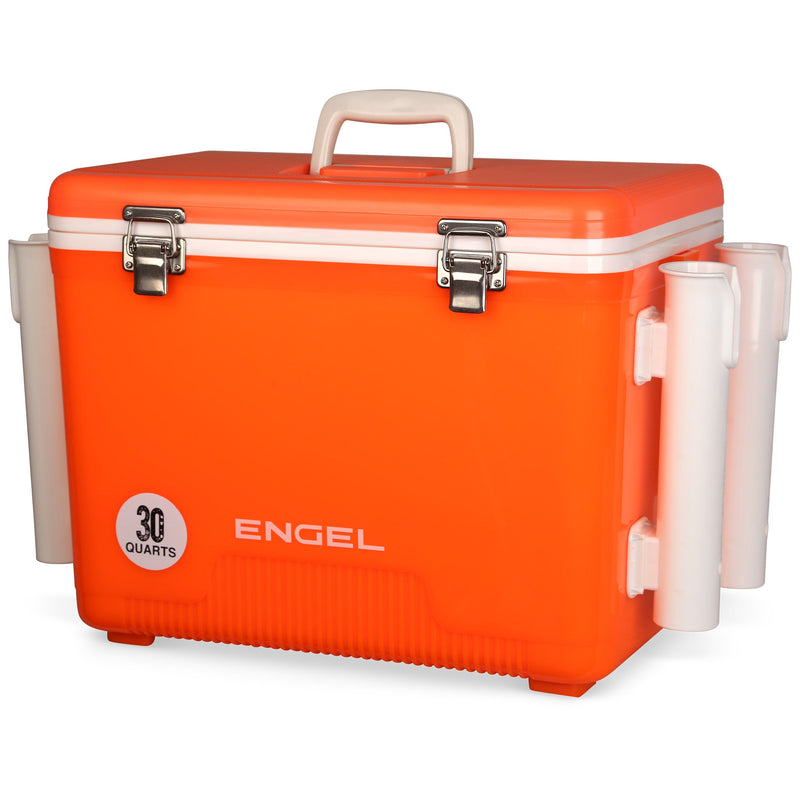 Engel UC30-RH 30 Qt Dry Box Cooler with Rod Holders
