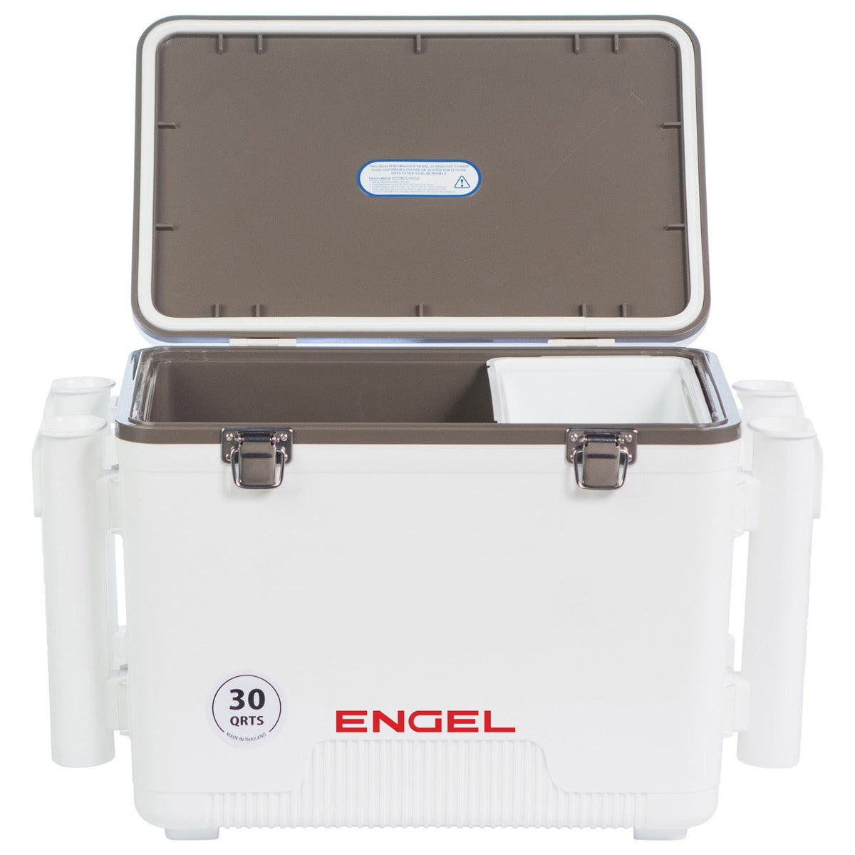Engel UC30-RH 30 Qt Dry Box Cooler with Rod Holders