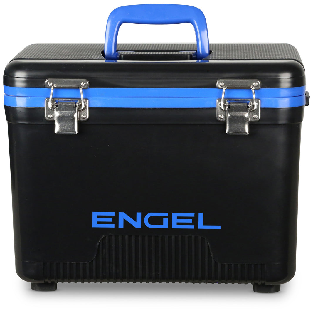 Engel UC7 7.5 Qt Dry Box Cooler - Black & Blue