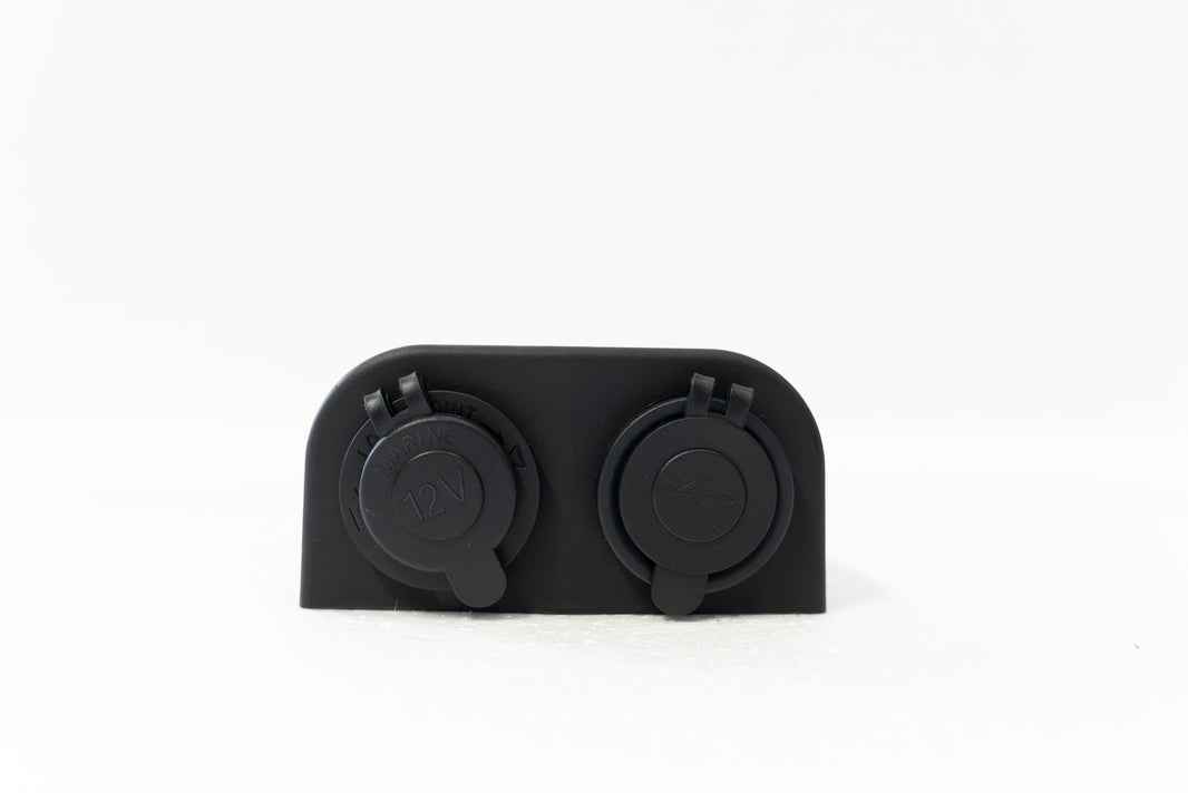 12V Dual USB + Cigarette Socket Power Outlet | Surface Mount – RV Parts Giant