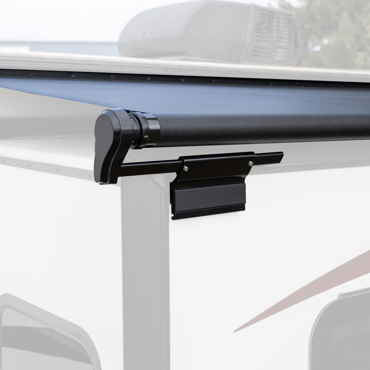 Solera 5000 Series RV Slide Topper Awning, Black, 7' (6'7" Fabric)