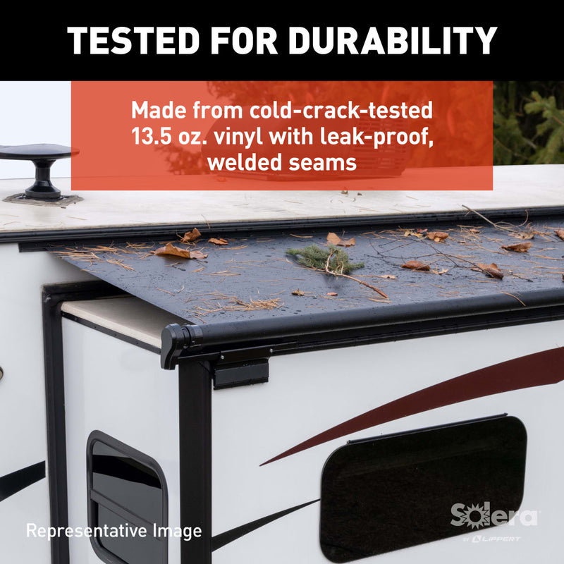 Solera 5000 Series RV Slide Topper Awning, Black, 7' (6'7" Fabric) - view 5