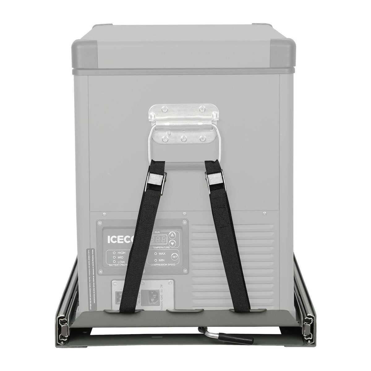 ICECO fridge slide mount for VL35ProS, VL45ProS and APL35, black steel tray