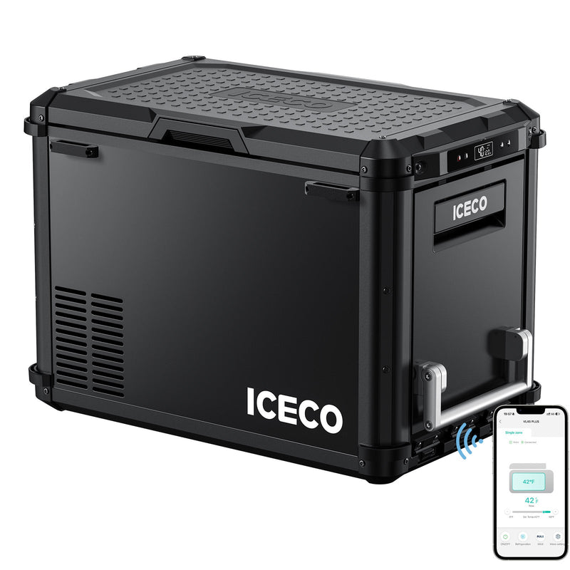 ICECO VL45PLUS 3-way access portable fridge freezer, black