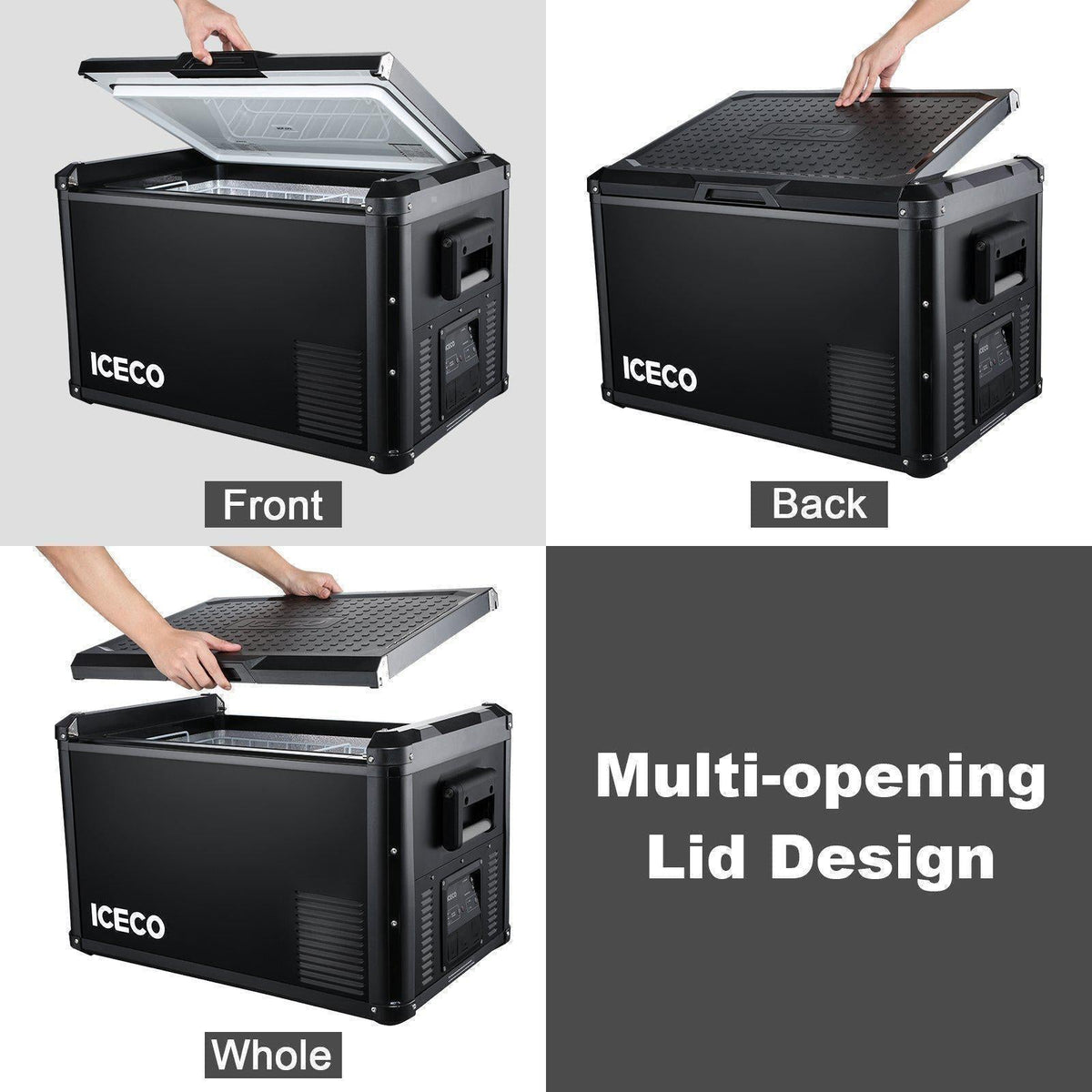 ICECO VL45ProS single zone portable fridge freezer, black