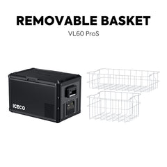 ICECO VL60ProS single zone portable fridge freezer, black