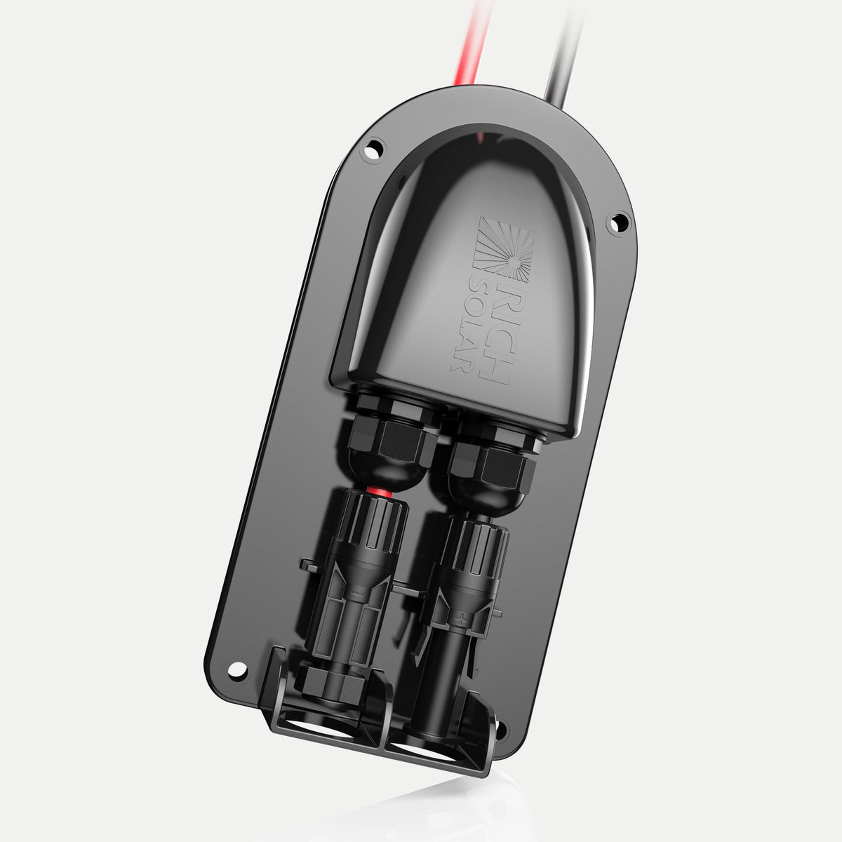 Rich Solar Cable Entry Plate IP68 Waterproof Polypropylene Housing with UL 10AWG Wires and Solar Connectors