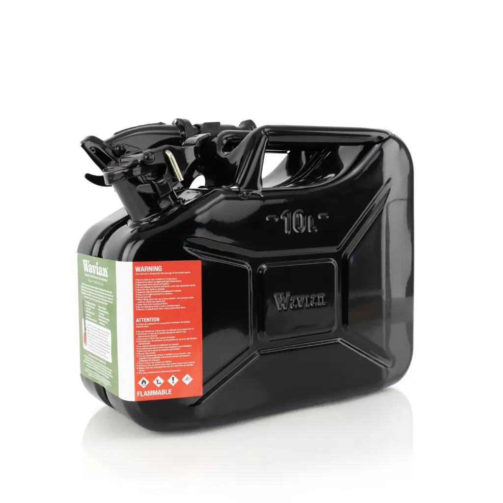 Wavian 10L black steel NATO jerry can with spout - view 2